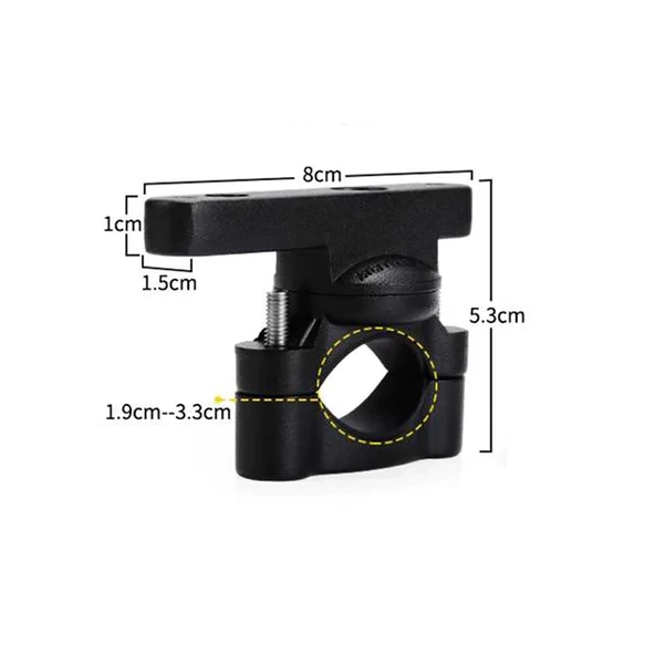 MOTOSİKLET SİS FARI MONTAJ APARATI TAKIMI ALÜMİNYUM - Resim 2