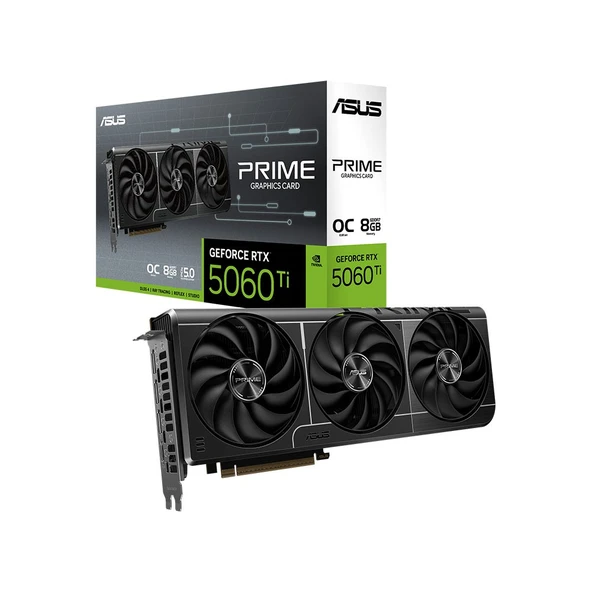 ASUS PRIME GeForce RTX 5060 Ti 8GB OC Edition GDDR7 128Bit DLSS 4 NVIDIA Ekran Kartı