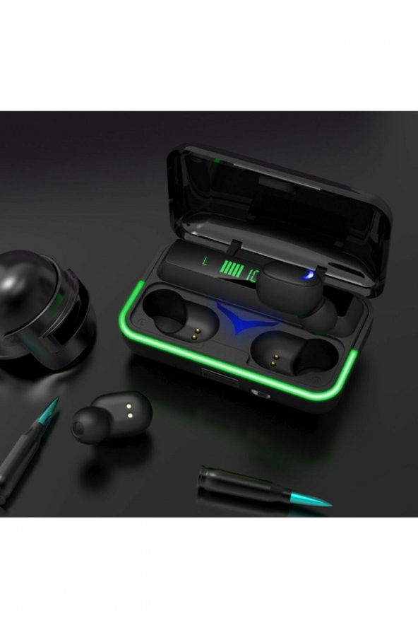 Samsung Galaxy S10 Lite, S10 Plus Uyumlu Işıklı Led Göstergli Kulak İçi Bluetooth Kulaklık BT V5.1 - 4