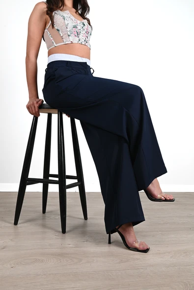 Kadın İspanyol Paça Yüksek Bel Eşofman Altı 6248-24 - 11