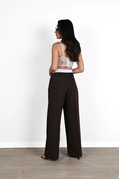 Kadın İspanyol Paça Yüksek Bel Eşofman Altı 6248-24 - 8