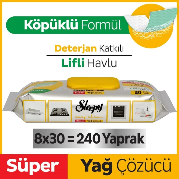 SLEEPY YÜZEY TEMİZLİK HAVLUSU YAĞ SÖKÜCÜ