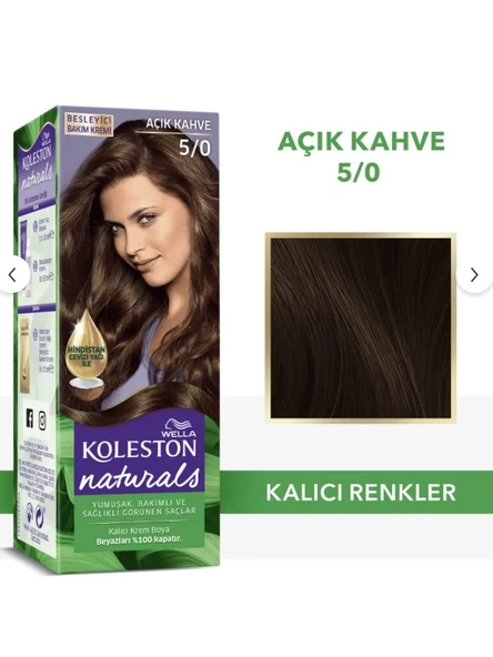 Koleston Naturals 5-0 Açık Kahve ürün görseli 1