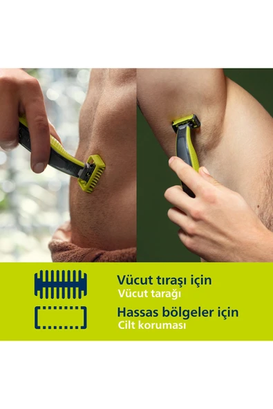 Philips QP2824/10 Oneblade Yüz ve Vücut Şekilendirici - 8