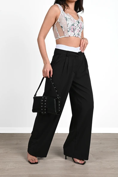 Kadın İspanyol Paça Yüksek Bel Eşofman Altı 6248-24 - 2