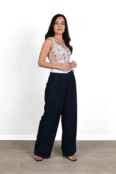 Kadın İspanyol Paça Yüksek Bel Eşofman Altı 6248-24 - 10