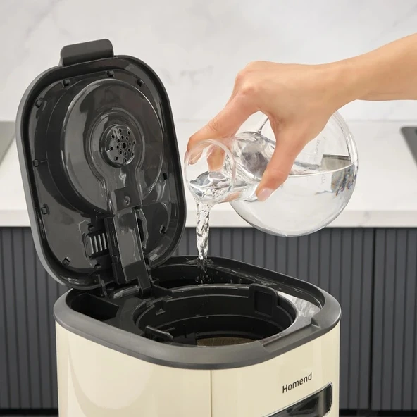 Homend Vintage Coffeebreak 5027H Filtre Kahve Makinesi Krem - 7