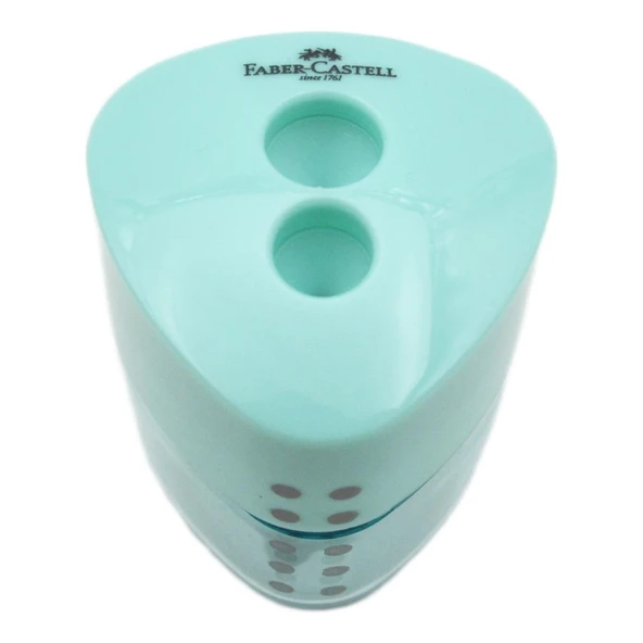 Faber Castell Grip Auto Çift Hazneli Kalemtıraş Pastel Renkler 183107 - 2