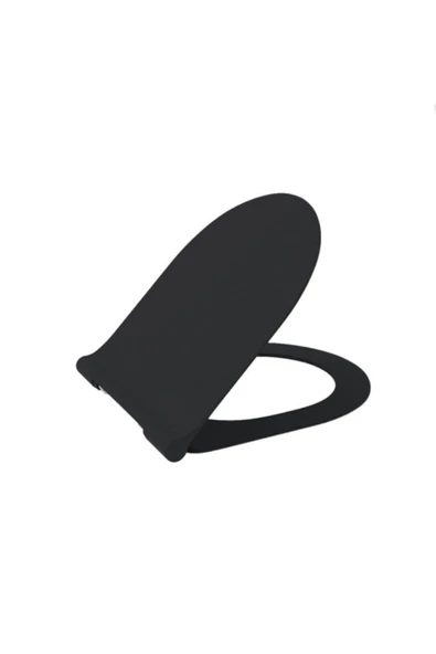 Pure Slim Klozet Kapağı Yavaş Kapanır Mat Siyah A0336-004 ürün görseli 1