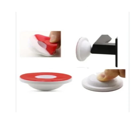 Silikon Kapı Stoperi beyaz 4 Adet Tamponu Kendinden Yapışkanlı Beyaz Kapı Kolu Stopu - Resim 4