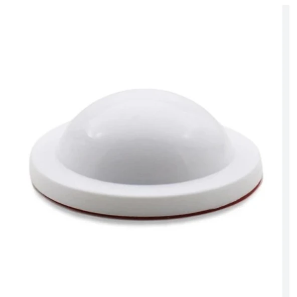 Silikon Kapı Stoperi beyaz 4 Adet Tamponu Kendinden Yapışkanlı Beyaz Kapı Kolu Stopu - Resim 2