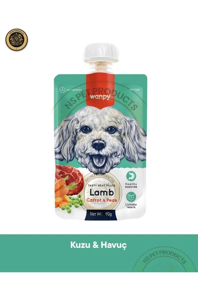 Taze Kuzulu&Havuçlu Köpek Et Ezmesi 90 gr ürün görseli 1
