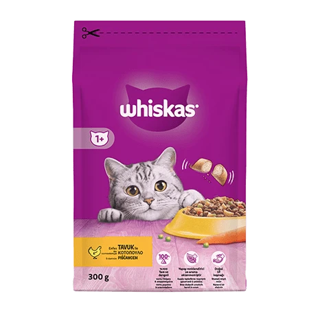 Whiskas Tavuklu ve Sebzeli 300 gr Yetişkin Kedi Maması