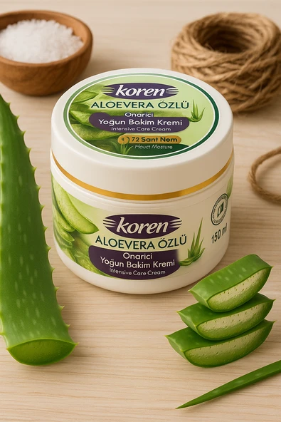 KOREN Aloe Vera Yoğun Nemlendirici ve Onarıcı Krem  150 ml