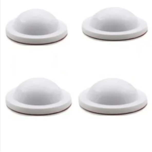 Silikon Kapı Stoperi beyaz 4 Adet Tamponu Kendinden Yapışkanlı Beyaz Kapı Kolu Stopu ürün görseli