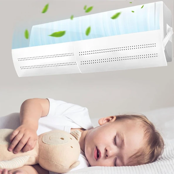 HyMark Ayarlanabilir Delikli Klima Hava Yönlendirici 58-105 CM Klima Çarpması Siperliği Aparatı ürün görseli