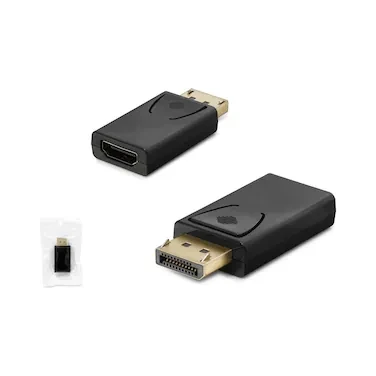HADRON HDX1312 DISPLAY (M) TO HDMI (F) ADAPTÖR 4K 30HZ SİYAH