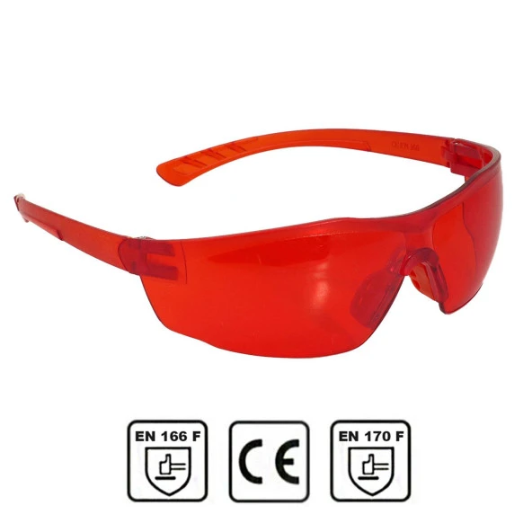 Baymax Lazer Epilasyon Estetisyen Koruyucu Gözlük Gözlüğü Kırmızı