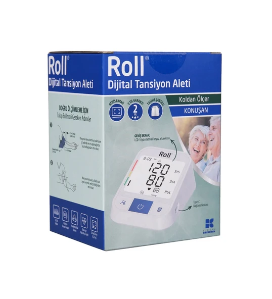 Roll Tansiyon Aleti Dijital Koldan Ölçer Konuşan