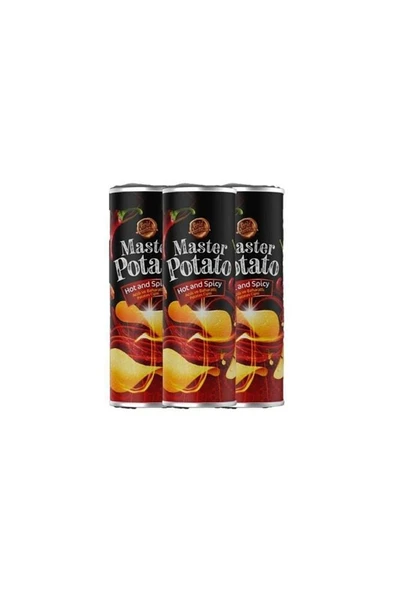 MASTER POTATO 160 GR ACI VE BAHARAT ÇEŞNİLİ CİPS 3 AD.