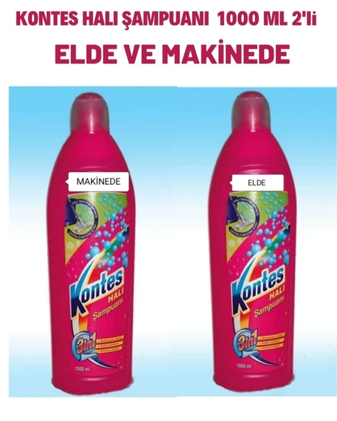 KONTES HALI ŞAMPUANI ELDE 1000 ML & KONTES HALI ŞAMPUANI MAKİNEDE 1000 ML