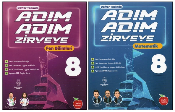 NEWTON 8. SINIF ADIM ADIM ZİRVEYE FEN B.+MATEMATİK (2 KİTAP) ürün görseli