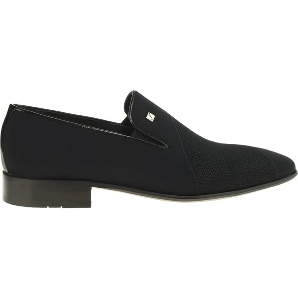 Fosco 8585 Siyah Saten Klasik Ayakkabı - 2