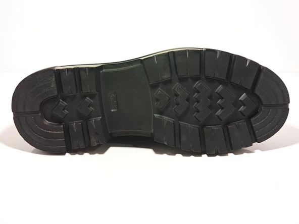 Tetri 0K534 Model Hakiki Deri El Yapımı Erkek Siyah Casual Ayakkabı - Resim 5