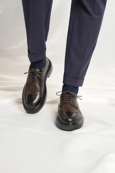 Tetri 484 Romeo Hakiki Deri El Yapımı Erkek Kahverengi Casual Ayakkabı - 4