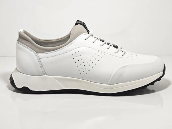 Voyager 6630 Beyaz Erkek Deri Casual Ayakkabı - Resim 2