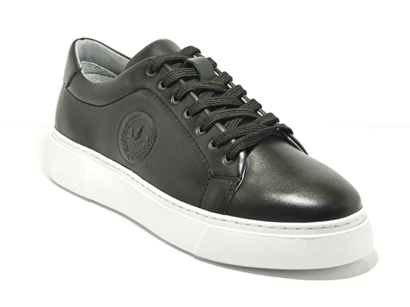 Voyager 6204 Siyah Erkek Deri Casual Ayakkabı