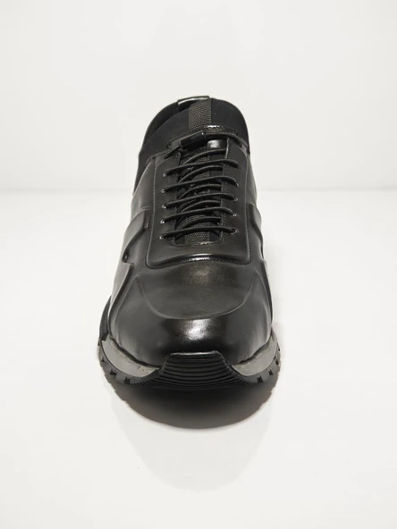 Cem Pekşen Blackheart 1840 Siyah Deri Erkek Casual Ayakkabı - Resim 4