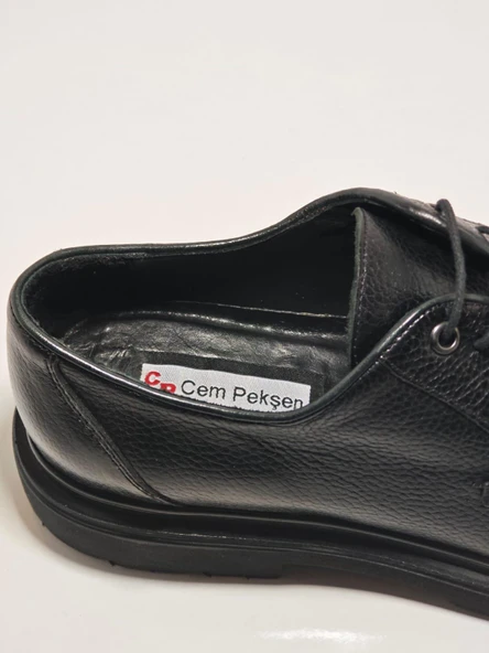 Cem Pekşen Blackheart 2525 Siyah Deri Erkek Günlük Casual Ayakkabı - 4