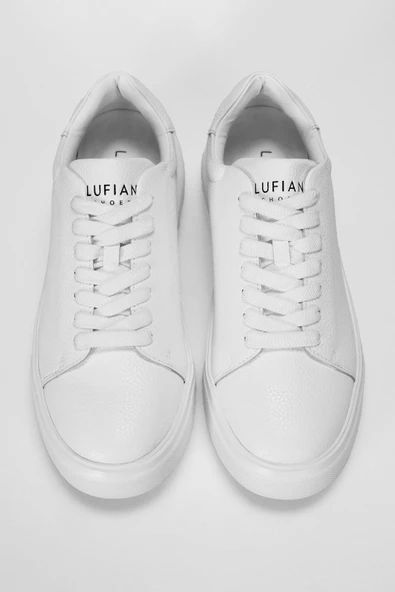 Lufian Tommy Beyaz Erkek Deri Sneaker - Resim 4