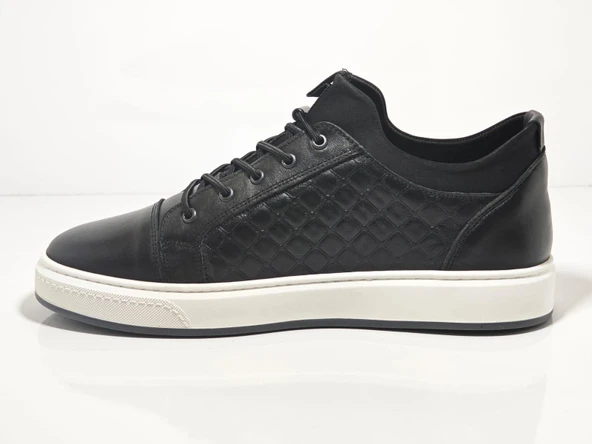 Voyager 6424-1 Siyah Erkek Günlük Deri Casual Ayakkabı - Resim 3