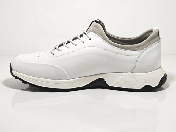 Voyager 6630 Beyaz Erkek Deri Casual Ayakkabı - Resim 3