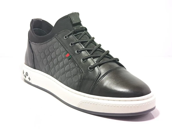 Voyager 6424-1 Siyah Erkek Günlük Deri Casual Ayakkabı ürün görseli