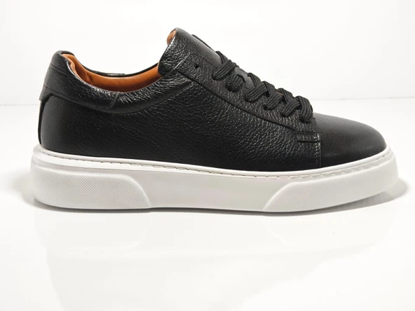 Cem Pekşen Makras Tommy İçi Dışı Deri Siyah Sneakers - Resim 2