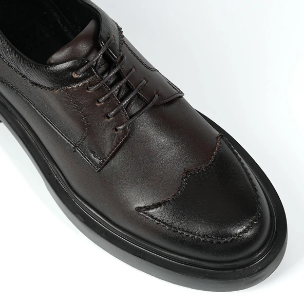 Tetri 484 Romeo Hakiki Deri El Yapımı Erkek Kahverengi Casual Ayakkabı - 2