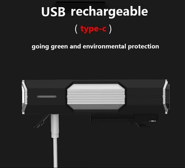 Schulzz 700 Lümen 3xT6 Led USB ile Şarj Edilebilir Bisiklet Farı - 2