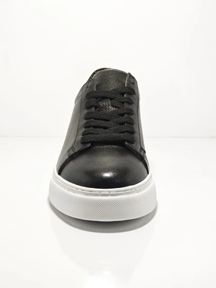 Cem Pekşen Makras Tommy İçi Dışı Deri Siyah Sneakers - Resim 3