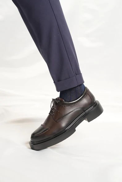 Tetri 484 Romeo Hakiki Deri El Yapımı Erkek Kahverengi Casual Ayakkabı - 5