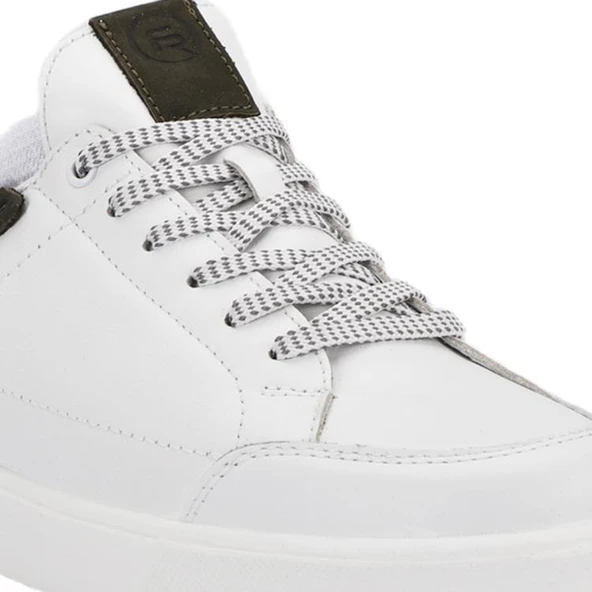 Forelli ZET 39504-G Comfort Beyaz-Haki Erkek Ayakkabı - 3