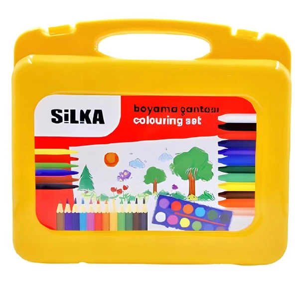 Silka Okul Boyama Çantası Seti (ART.1222) - Resim 3