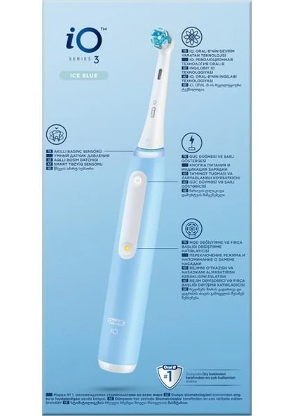 Oral-B iO 3 Mavi Şarjlı Diş Fırçası - 8