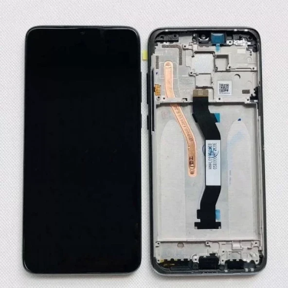 Xiaomi Redmi Note 8 Pro Çıtalı Lcd Dokunmatik Ekran M1906G7G Beyaz ürün görseli 1