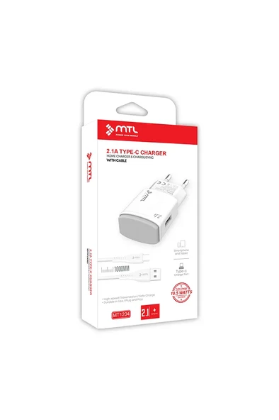 MTL Type-c Usb Ev Tipi Şarj Aleti 2.1 Amper 10.5w Mt1204