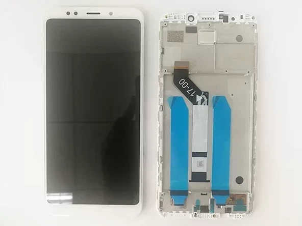Xiaomi Redmi 5 Plus Çıtalı Lcd Dokunmatik Ekran Beyaz