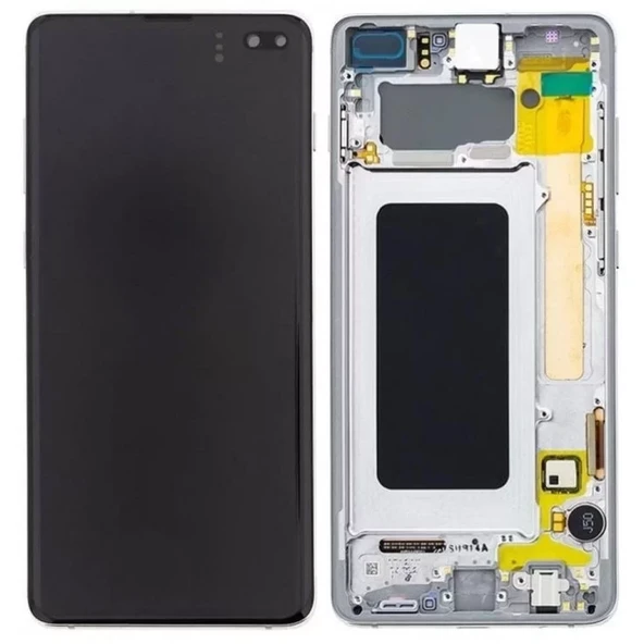 Samsung S10 Plus sm-g975F OLED Lcd Dokunmatik Ekran Beyaz