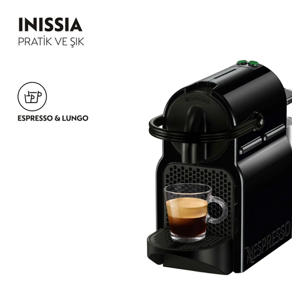 Nespresso D40 BLACK İNİSSİA  Kapsüllü Kahve Makinesi - 2